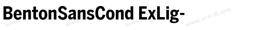BentonSansCond ExLig字体转换